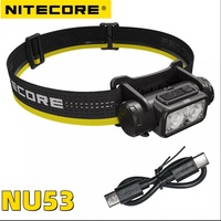 NITECORE NU53 Rechargeable Headlamp 175 Meters Compact 1800 Lumens LED Headlight Built-in 6000mAh Battery SAR Hiking/Trekking