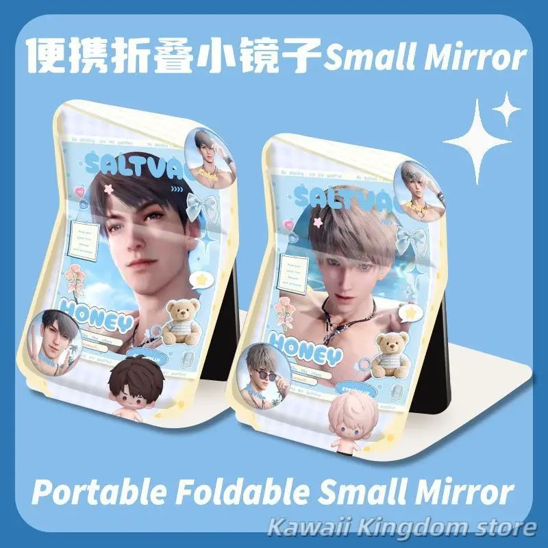 Love and Deepspace Rafayel Zayne Xavier Sylus Caleb Anime Cosplay Specchio Specchio pieghevole Specchio per il trucco portatile