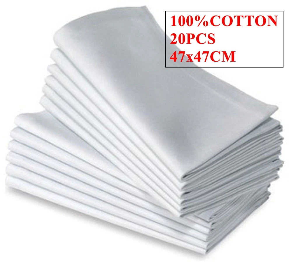 Good Quality 100% Cotton Napkin Table Cloth Napkins For Wedding Event Party Decoration