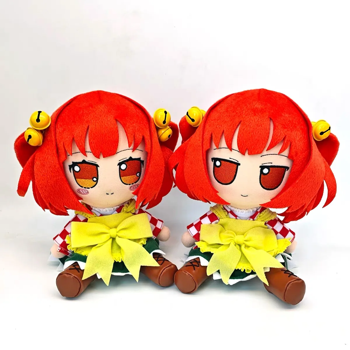 

20 см TouHou Project плюшевые игрушки милые мягкие Fumo косплей Motoori Kosuzu подушки куклы для детей подарок на день рождения и Рождество