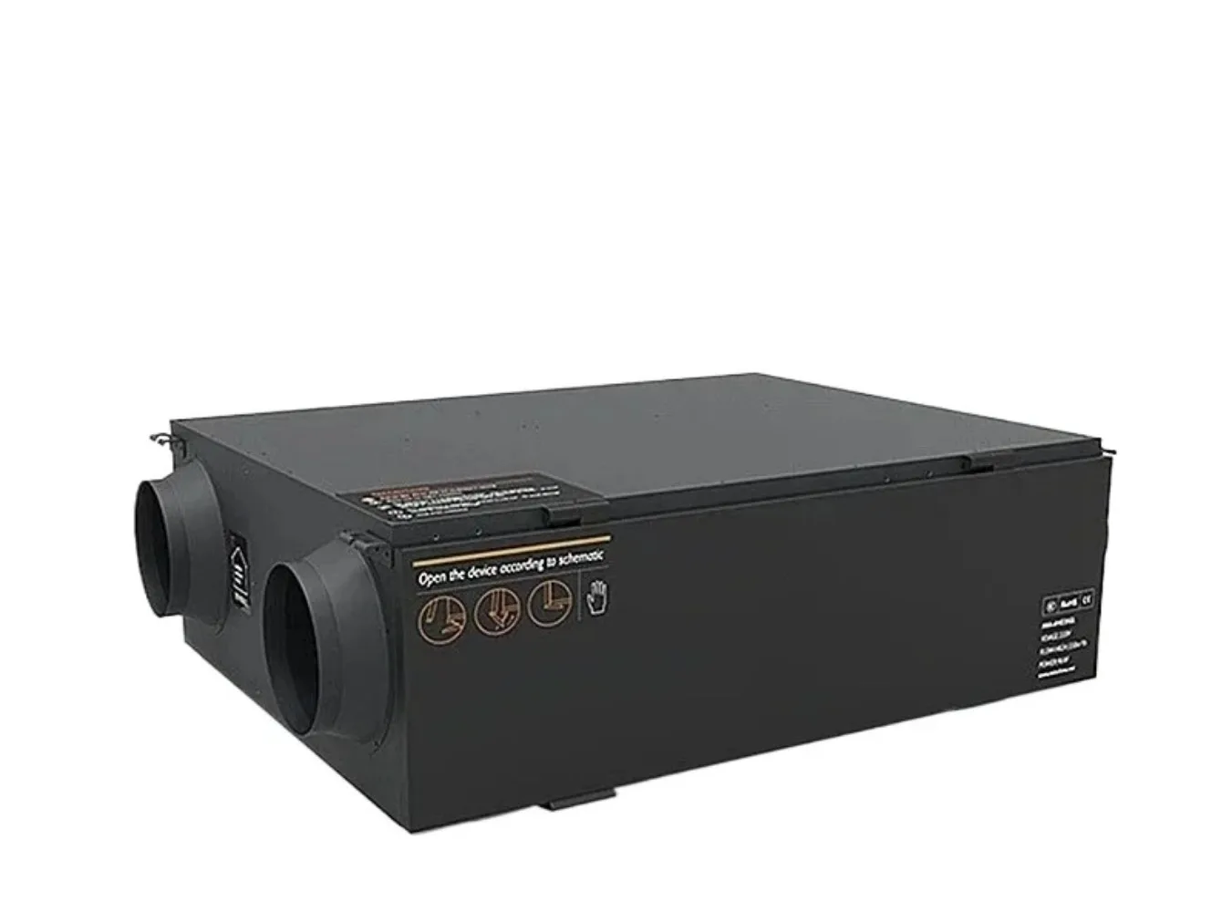 wifi 350㎡/h House Heat Recovery System Recuperator Fresh Air System For Ventilation Central Air Purifier System