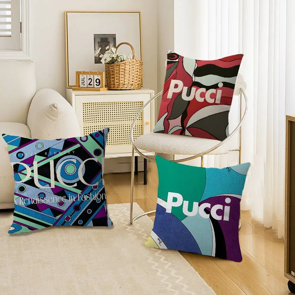 E-Emilios P-PucciS Cushion Cover Pillowcase Upholstery Sofa Throw Pillow Home Decor Pillowcas