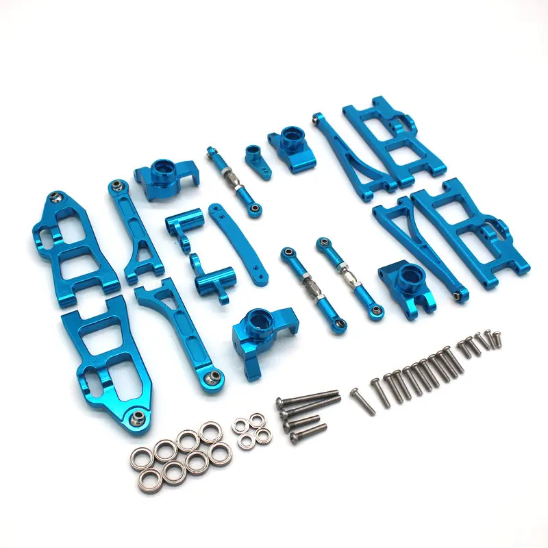 Metallzubehör SCY 16101 16102 16103 16104 16106 16201 RC 1/16 Ferngesteuertes Auto JJRC C8805 Schwingarm-Baugruppe Blaue Teile