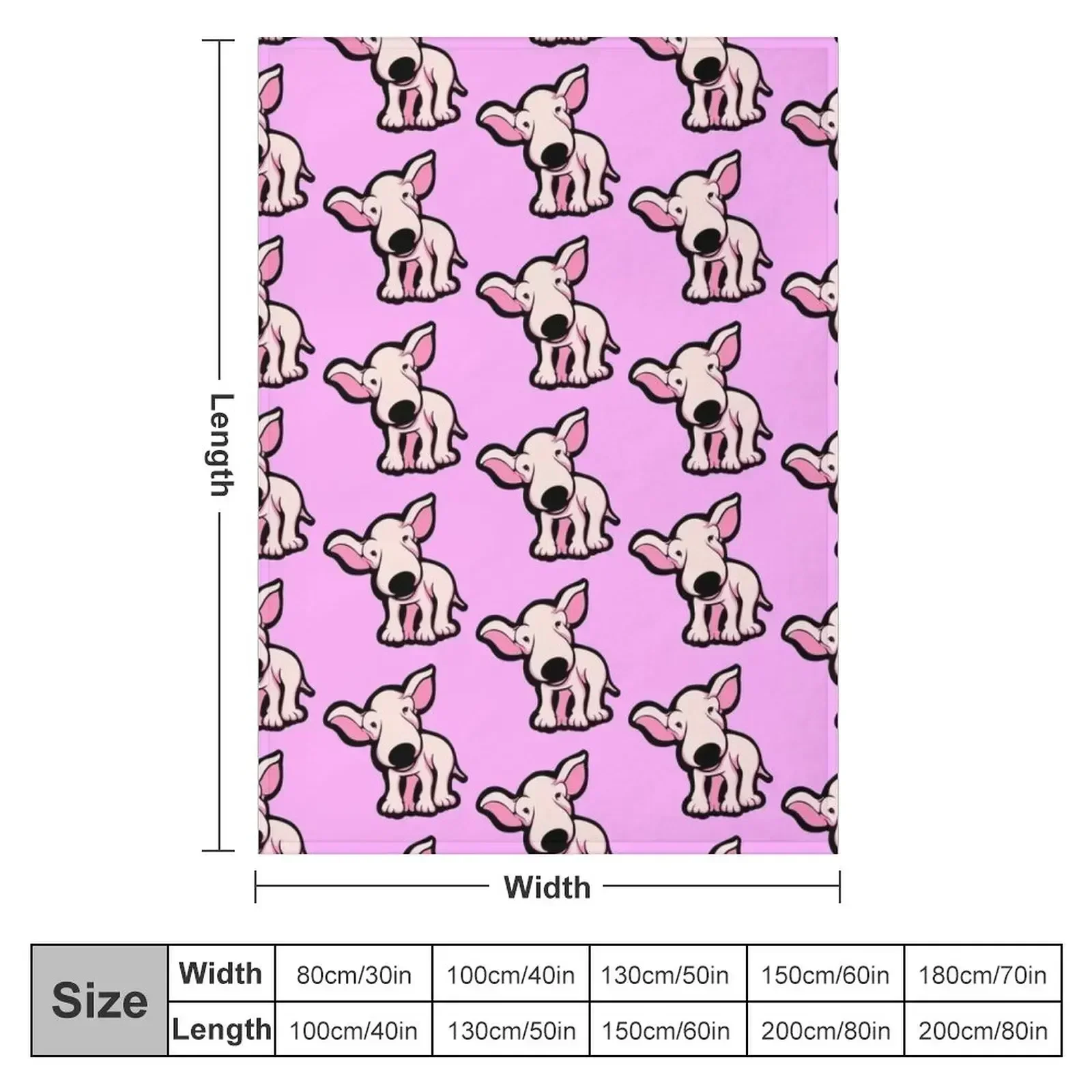 Cute EBT Puppy Baby Pale Pink Throw Blanket blankets ands Plush Baby Bed linens Blankets