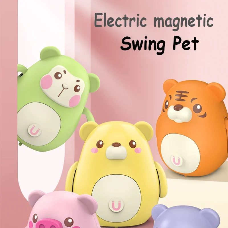 Animal Electronic Toys Dancing Toy Battery Operated Toys for Babys Magnetic Swing Pet Children\'s Toys Interactive Toy Gift New