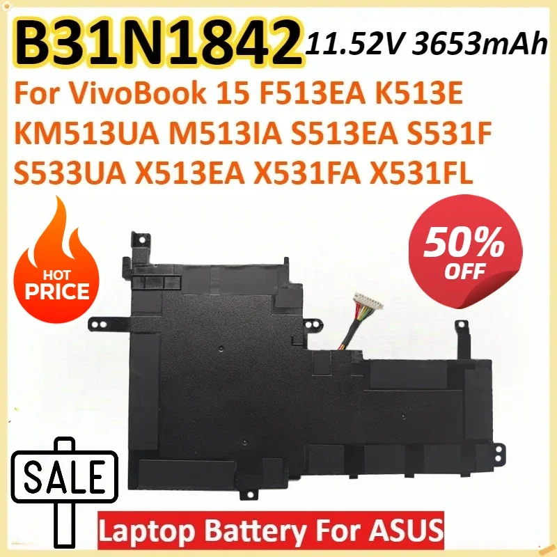 

B31N1842 11,52 В 3653 мАч Аккумулятор для ноутбука ASUS VivoBook 15 F513EA K513E KM513UA M513IA S513EA S531F S533UA X513EA X531FA X531FL