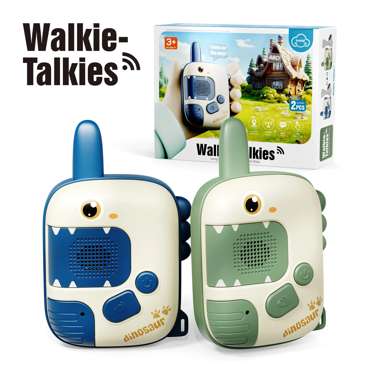 

Children’s Long-Range Walkie Talkies – Rechargeable 2-Way Toy Radios, Fun Interactive Gift for Kids Christmas gifts