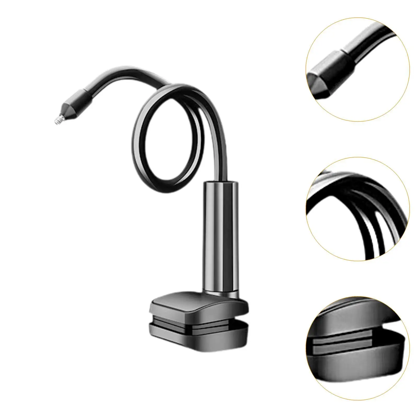 柔軟なクリップマウント簡単取り付け角度調整可能な滑り止めアクセサリーポータブルクランプ屋内屋外棚ホームリビングルーム用