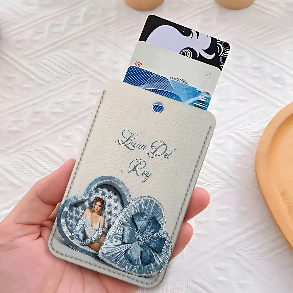 L-Lana Del Singer R-Rey porte-clés pour carte de travail banque porte-affaires carte d'étudiant étui de protection carte de Bus