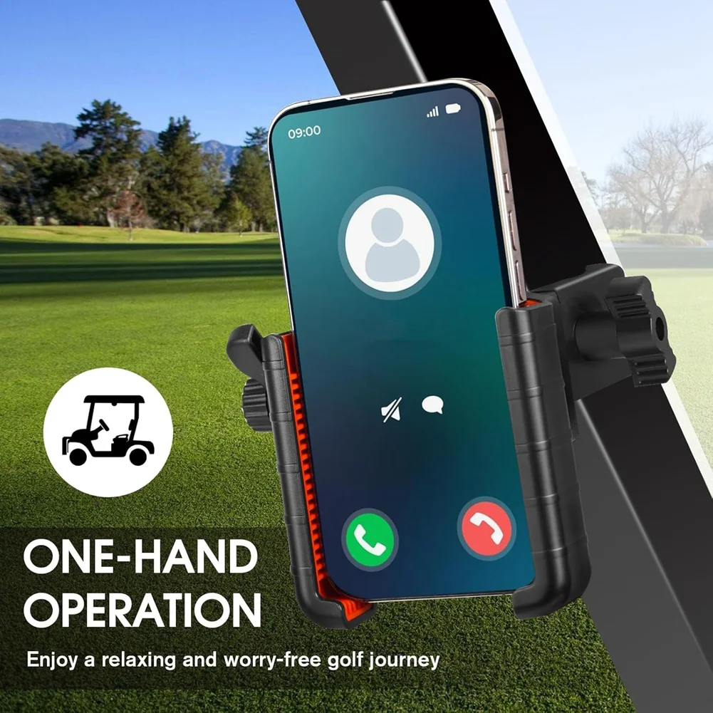 حامل تثبيت هاتف ABHS-Golf Cart متوافق مع سيارة EZGO/Club، حامل هاتف عالمي متوافق مع الذكاء، جميع الهواتف الذكية