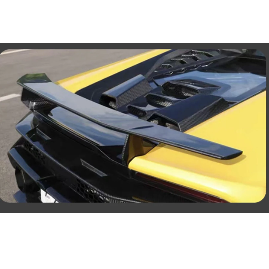 For Lamborghini Huracán LP580 LP610 Carbon fiber Tail fins Rear Spoiler Guide Wing Rear Wing diverter Auto parts