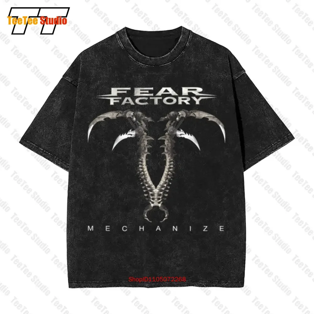 Fear Factory Mechanize Black Vintage Oversized T-Shirt Official OCY0