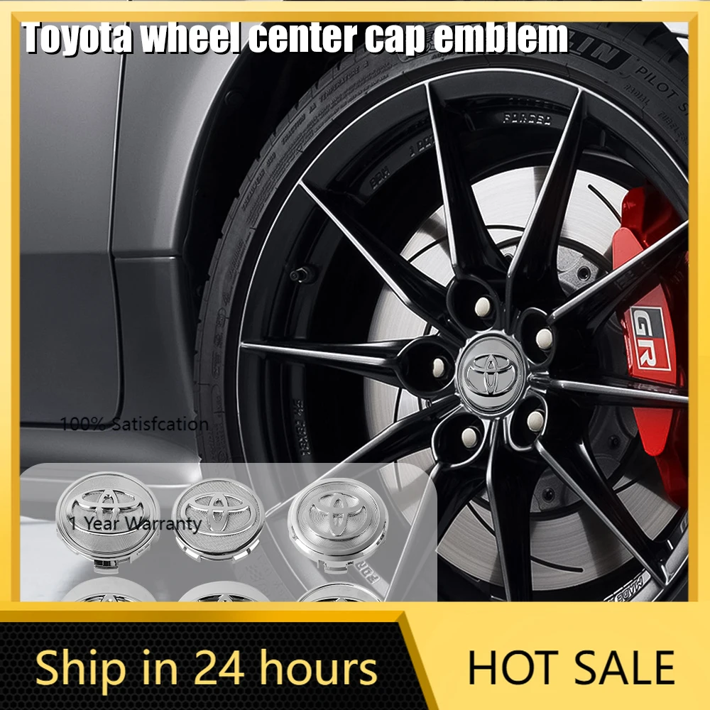 

Колпаки ступицы 4 шт. 56/62 мм, центральная крышка ступицы колеса автомобиля, декоративная крышка для Toyota Chr Rav4 Yaris Camry Highlander Auris Prius TRD