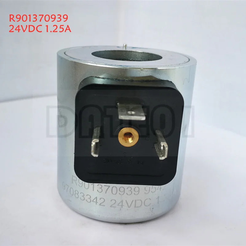 Bobina solenoide REXROTH R 901370939   24 V CC 1,25 A R 900221884   PA6GFMD 97083342    Diametro interno 23 mm Altezza 50 mm