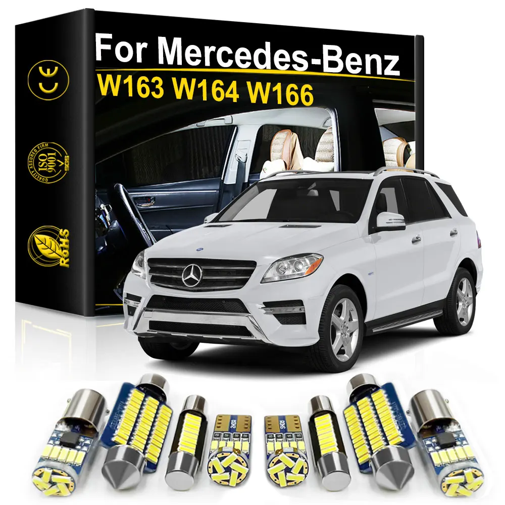 Do Mercedes Benz W166 W164 W163 M Class M-Class ML 350 400 500 55 63 AMG 270 230 320 430 300 250 Canbus Wewnętrzne światło LED samochodu