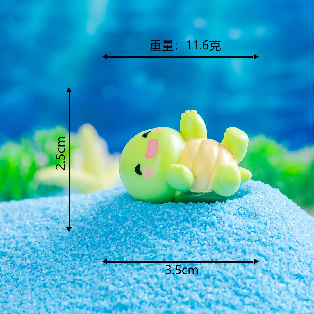 

6 pcs Adorable Cartoon Resin Miniature Animal Crafts Garden Statue Succulent Decor Small Office Desk Decoration Sculpture Craft