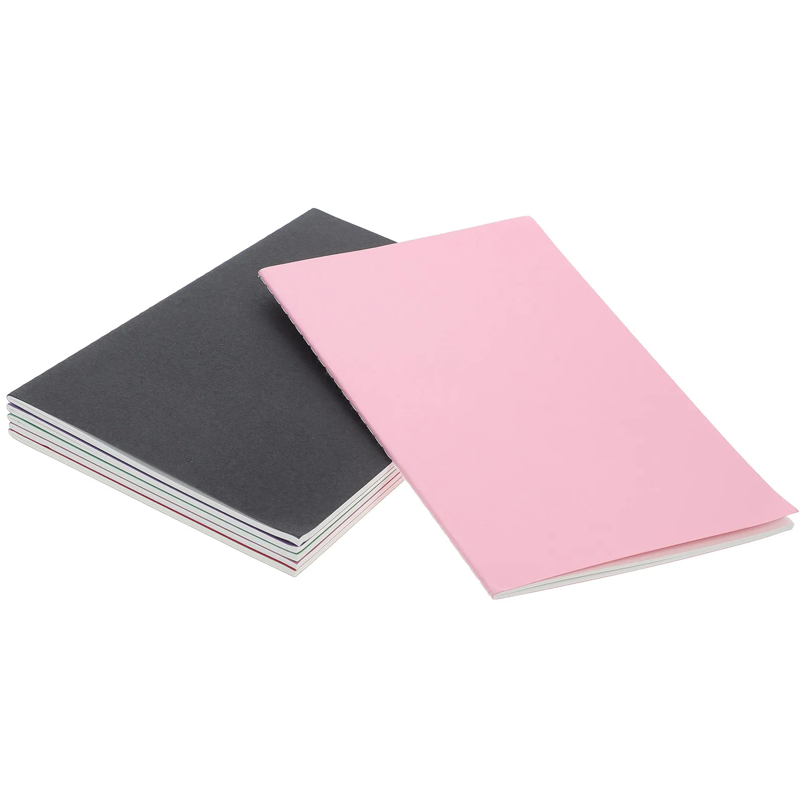 6Pcs A5 Stitched Notebooks for Kids Cream Paper Thick Pages No Bleed Fountain Pen Friendly Portable School Journal