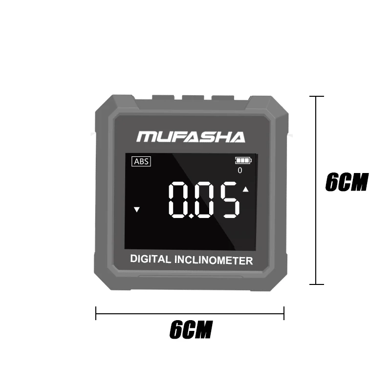 Digital Angle Finder 3 Side Strong Magnetic 4 * 90 Degree Protractor Electronic Inclinometer Cube for Woodworking Measuring Tool