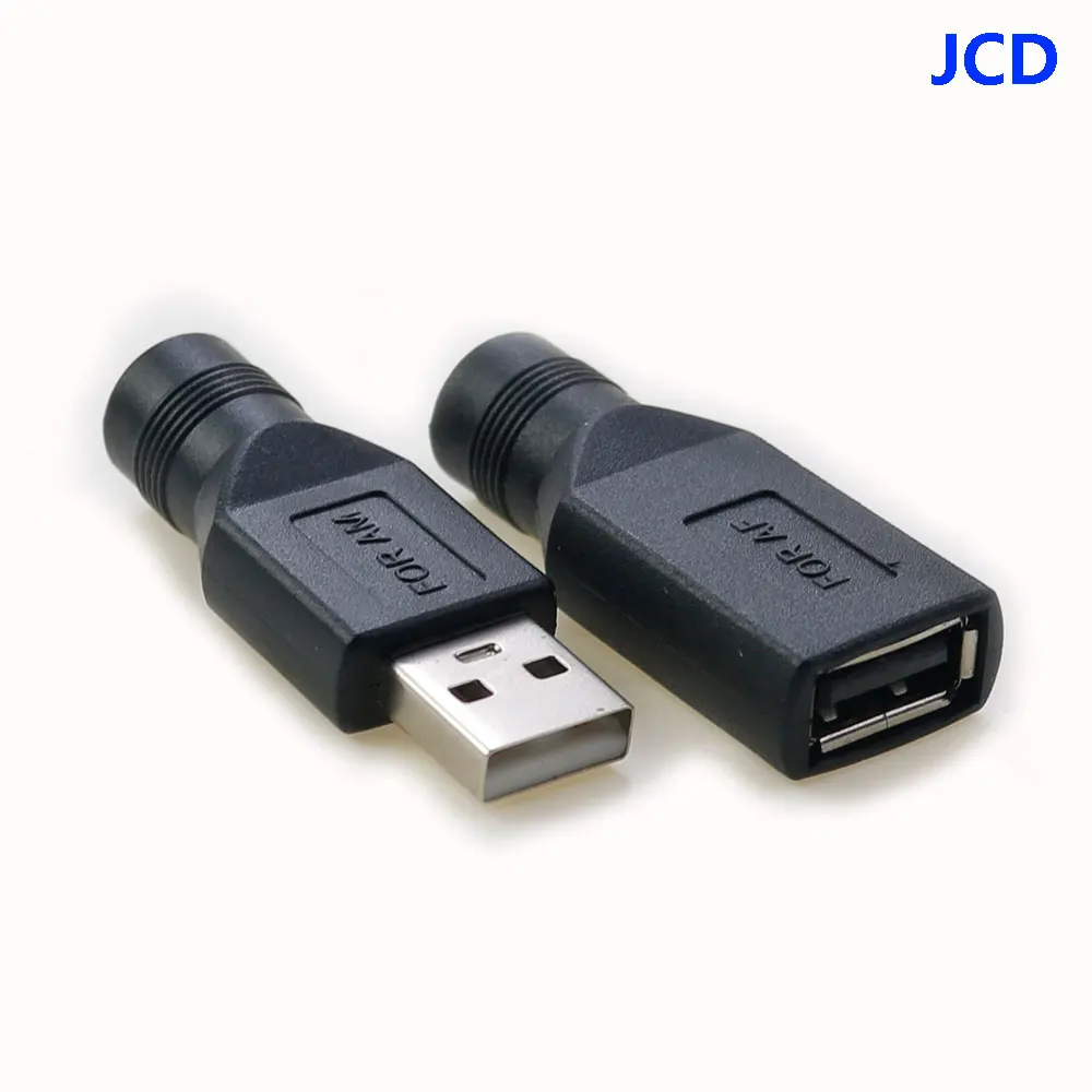 

DC 5.5*2.1MM Female Jack To USB 2.0 Male Plug Jack 5V DC Power Plugs Connector Adapter Laptop 5.5*2.1mm Converter Laptop PC DIY