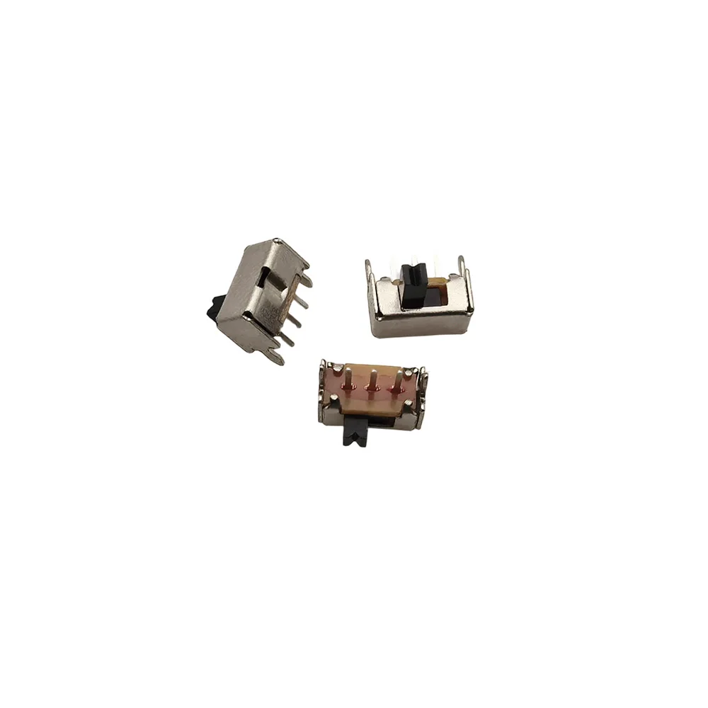 100Pcs Slide Switch Kit Micro ON-OFF Small Toggle Switch 1P2T SPDT 3 Pin 2 Positions DC 50V 0.5A 2mm 3mm 4mm 5mm 6mm 7mm