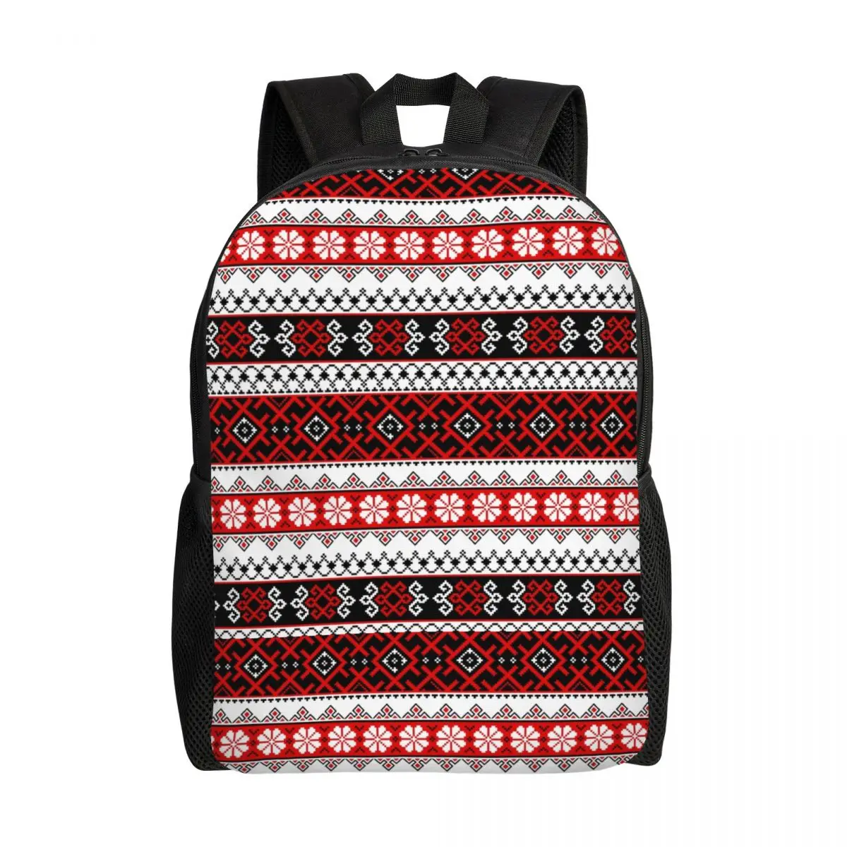 

Ukrainian Embroidery Bright Color Vyshyvanka Legging Travel Backpack School Computer Bookbag Ukraine Ethnic College Daypack Bags