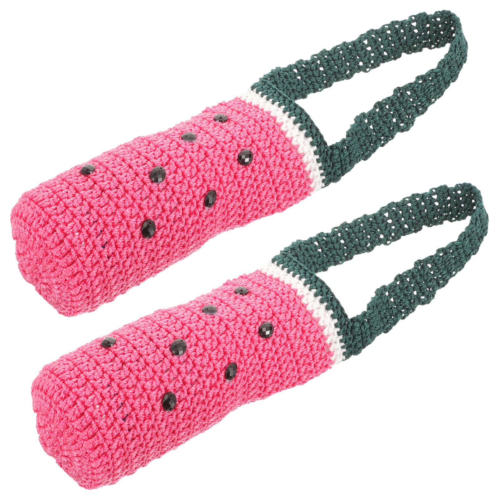 

2Pcs Bottle Covers Knitting Cup Sleeve Heat Insulated Protector Glass Cup Cover Durable Safe Touch Multipurpose Water Bottle