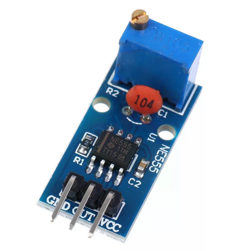 Ne555 Frequency Adjustable Pulse Generator Module NE555 Chip with High-Quality Material, Durable & Practical Design for Da...