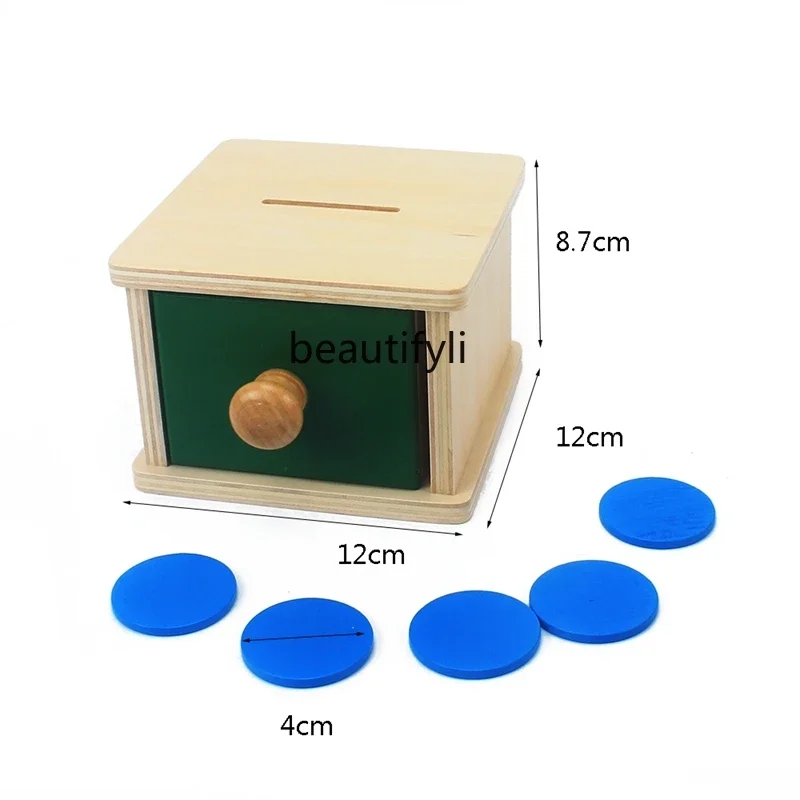 Caja de monedas, cajón de bolas, educación temprana para niños, juguetes educativos de aprendizaje, regalos de práctica para niños pequeños