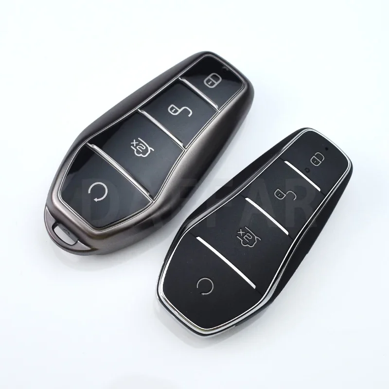 Para BYD Song Plus Atto 3 Han EV Tang DM Qin Seal Dolphin soporte para mando a distancia TPU funda para llave de coche accesorios para llavero