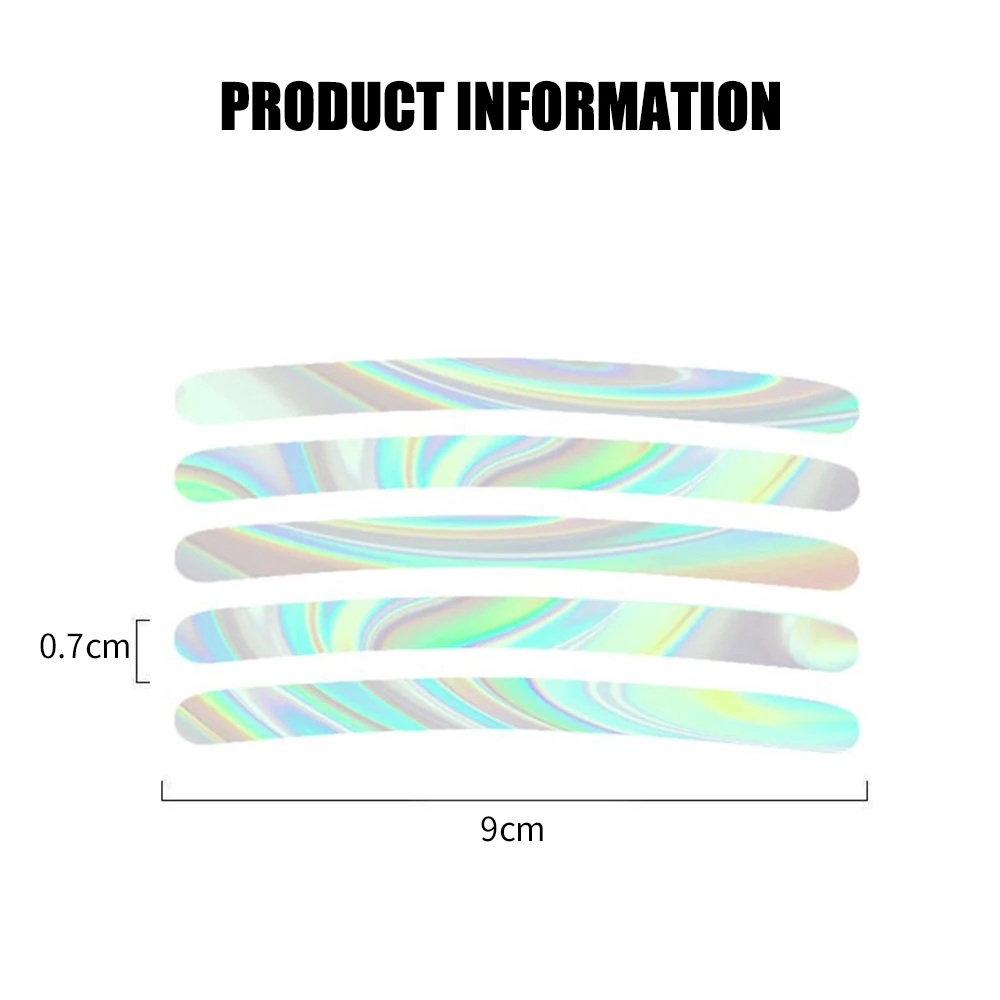 Pegatina reflectante de colores para rueda de coche, tira luminosa de seguridad para conducción nocturna, embellecedor de llanta, pegatina de advertencia para cubo de rueda automático, 20/40 Uds.