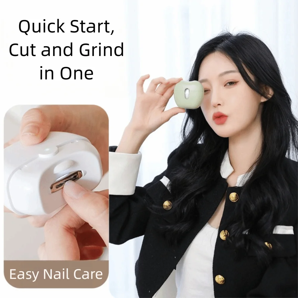 

Smart Stop Technology Auto-Sensing Electric Nail Trimmer With Light Universal Fit Automatic Nail Trimmer Mini Size