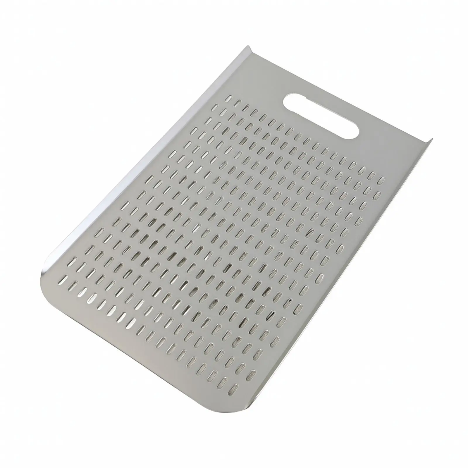 Anodized Aluminum Pizza Peel for Bread Pastry Transfer Perforated Baking Board with Comfortable Grip Slot