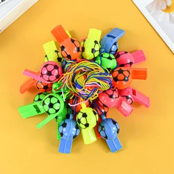 10 Stücke Fußball Party Pfeifen Noise Maker Sport Spielzeug Kinder Fußball Thema Geburtstag Party Favors Pinata Füllstoff Jungen Preis Geschenke