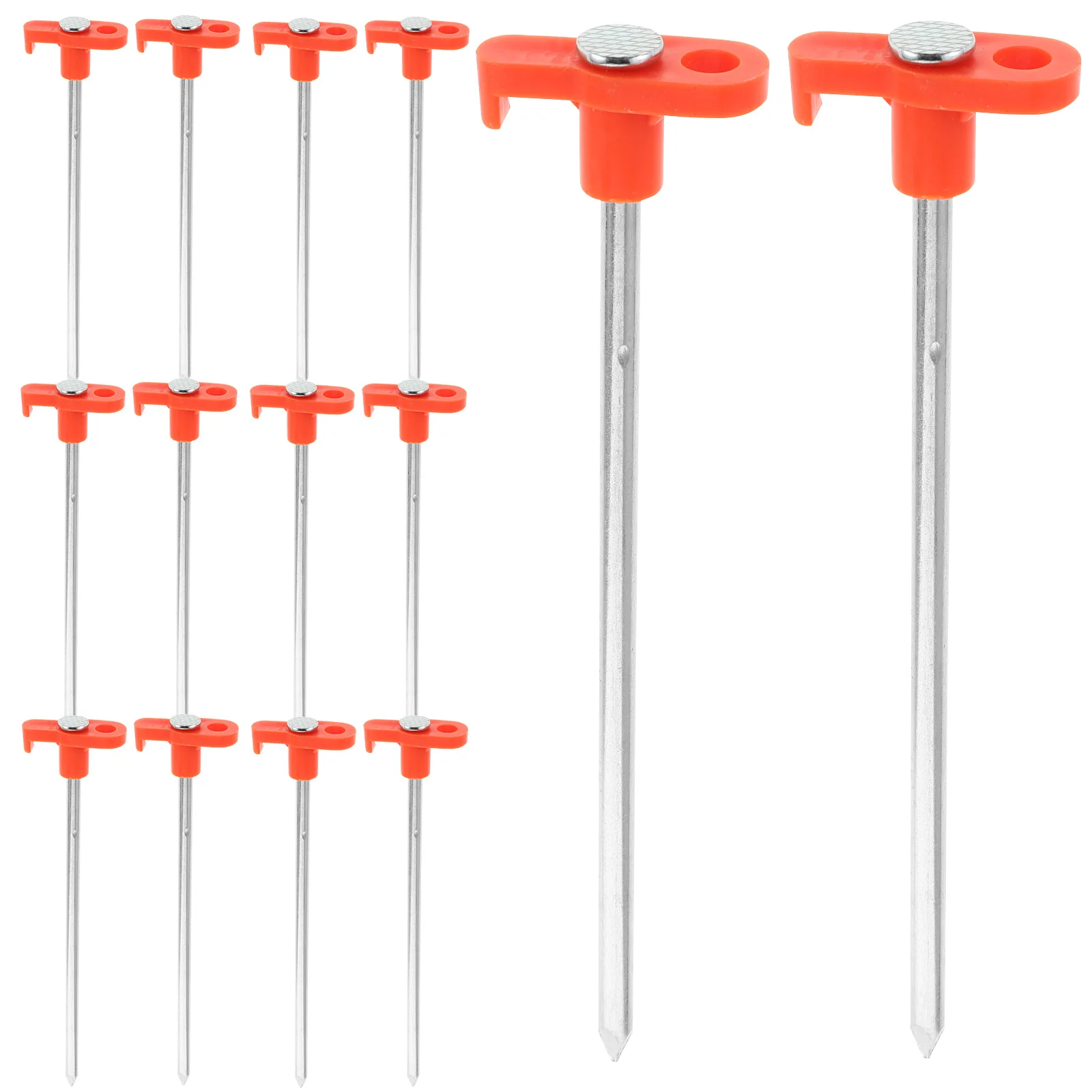 

20 Pcs Night Glow Tent Nails High Strength Canopy Accessories Weather Resistant Ground Stakes Portable Camping Gear