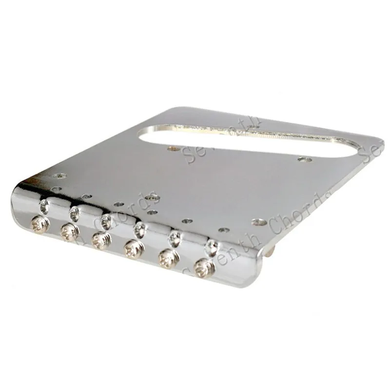 Ein Satz schwarzer, silberfarbener Top-Load-Sattel-Hardtail-Saitenbrücken für E-Gitarren-Musikinstrumentenzubehör – Detail 6