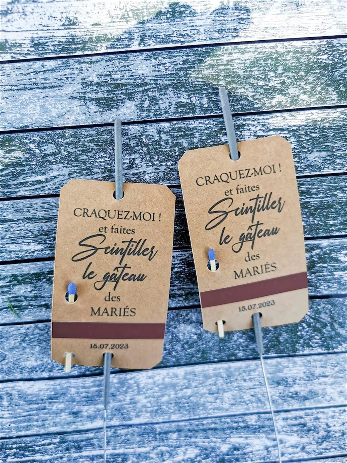 Custom Sparkler Tags for Weddings,Etiquetas de bengala, Parties and More Spark to Your Celebration with Personalized Sparkler Ta