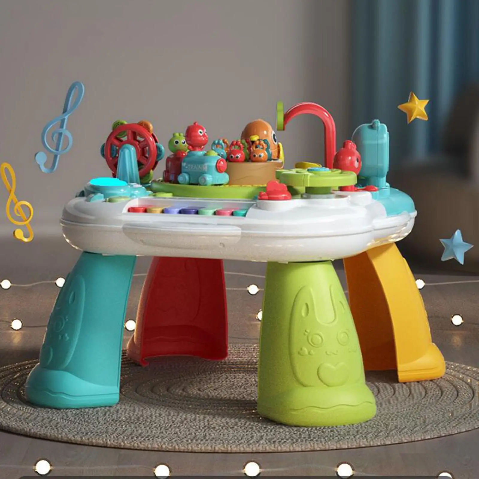 

Musical Learning Activity Table Early Development Activity Toy with Light