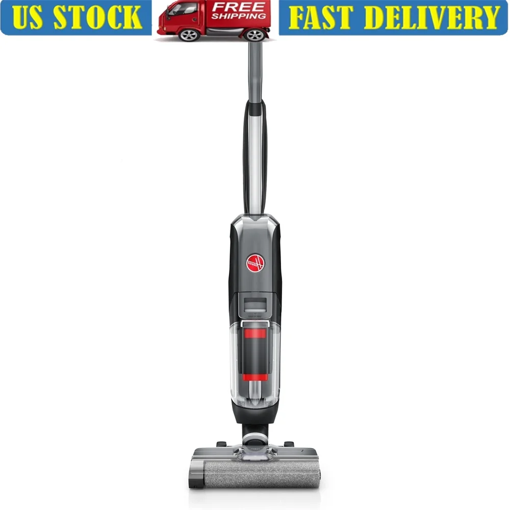 

Streamline Hard Floor Wet Dry Vacuum Cleaning Machine with Microfiber Brush Dual Tank LED Screen Self-Clean Function Tile