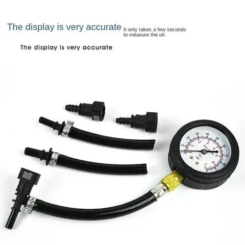 1pcs Kit for Car Motorcycle Fuel Pressure Test Kit  Fuel Pressure Gauge - 0-100PSI Fuel Injection Pump Pressure Tester Gauge New