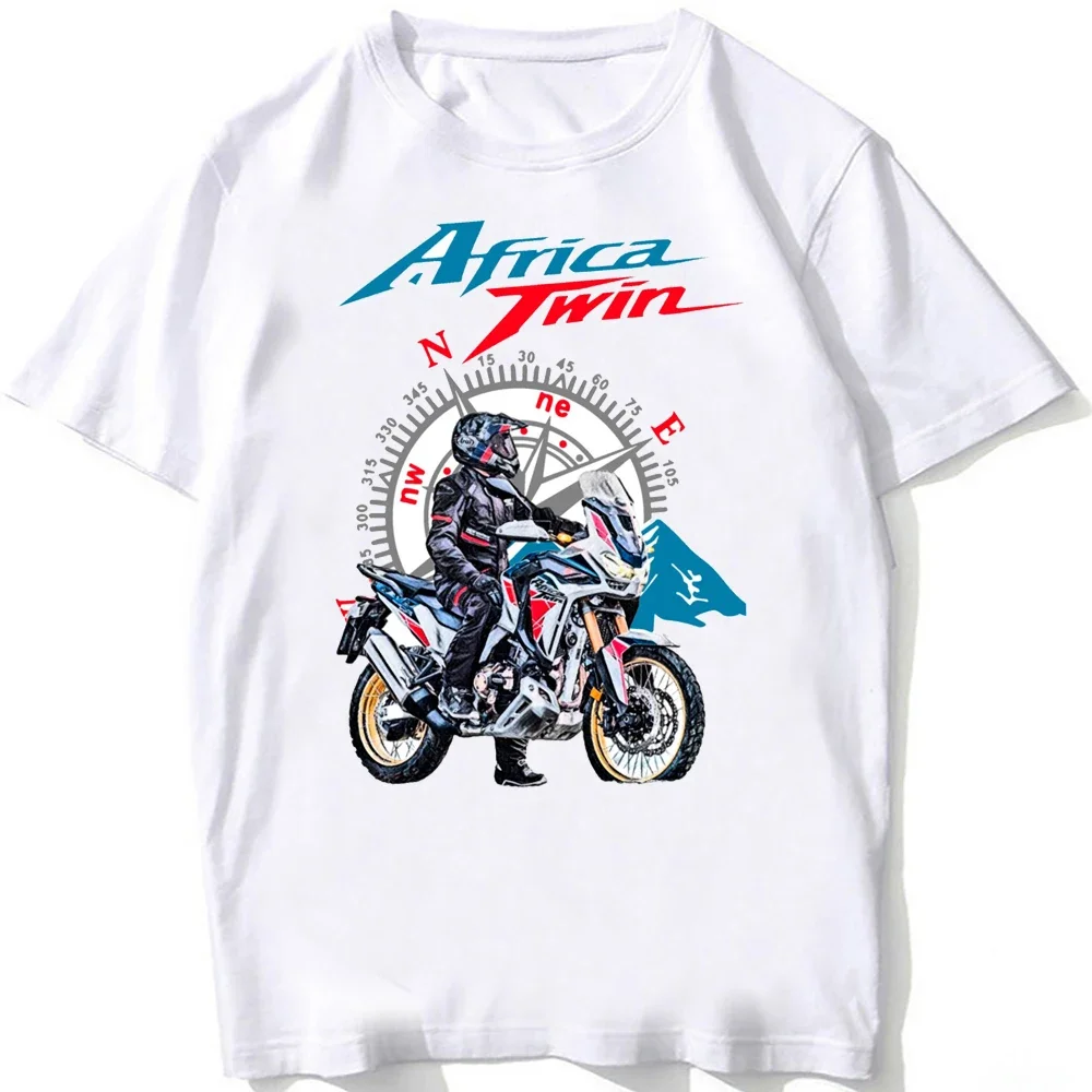 

Africa Twin CRF 1100 New Adventure Riding T Shirt Men Short Sleeve Man Motorcycle Rider T-Shirt Hip Hop Boy Casual Tees Tops