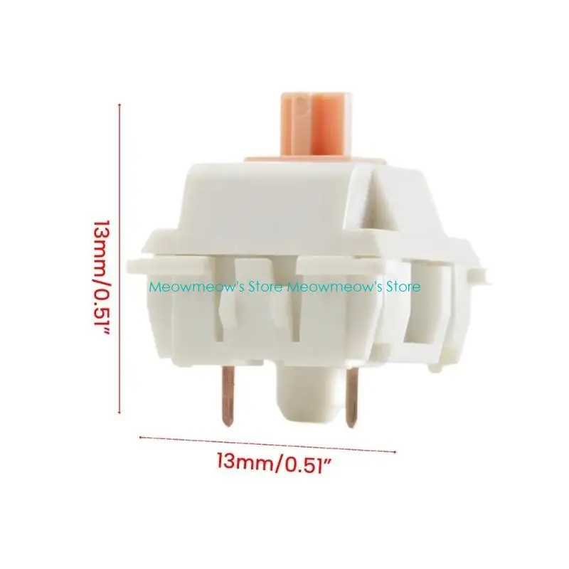 W91Aアップグレードされたメカニカルキーボード触覚スイッチ70Mクリックポンステムホワイトパンダ線形スイッチ3pins 10pcs