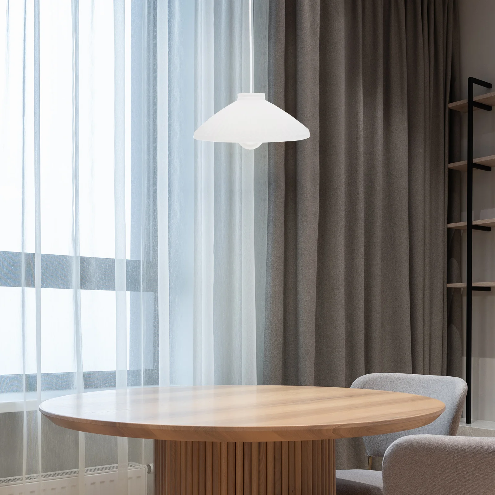 

Керамический плиссированный абажур в японском стиле, современный настольный торшер, крышка, декоративный сменный абажур, напольный абажур