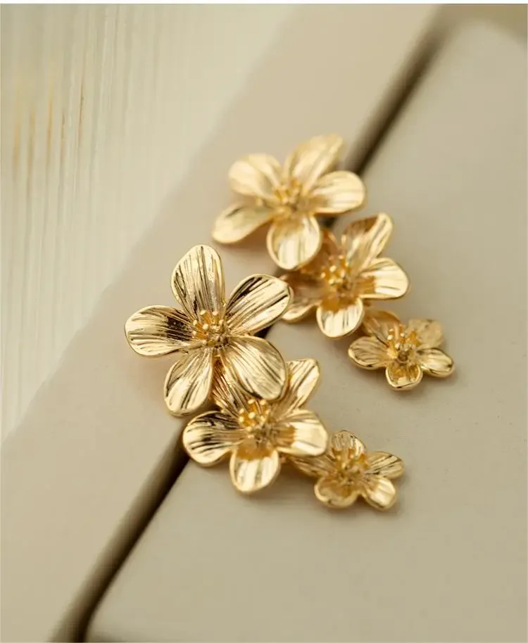 

Metal Flower Tassel Earrings For Women Vintage 2024 Drop Earrings Jewelry Gifts Elegant Simple