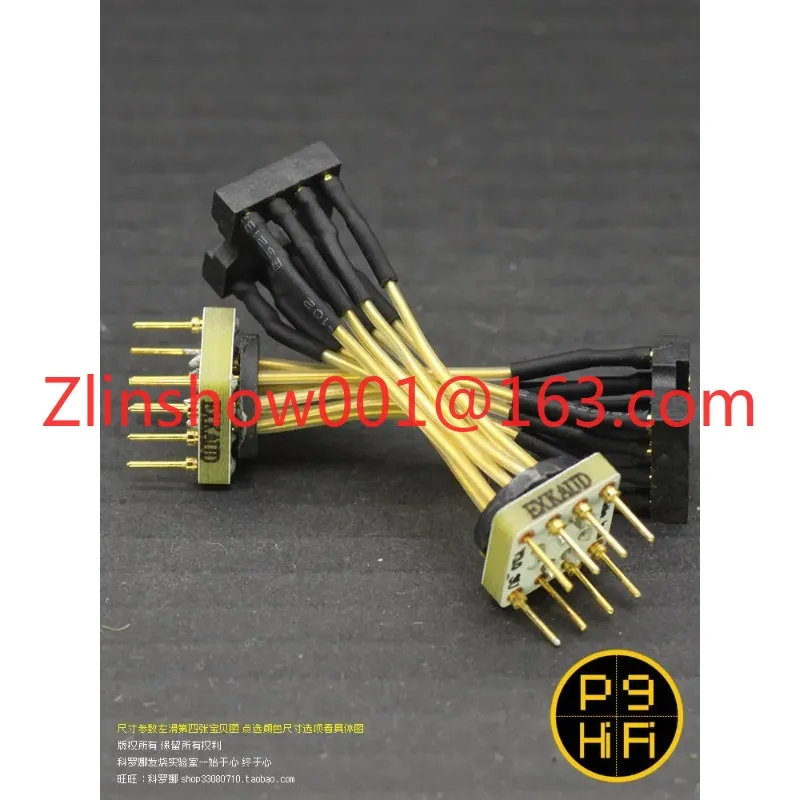 DIP8 Extended Beryllium Copper US Army Stand Silver Gold Plated Platinum Gold，23B Eight Leg Extension Cable Stand