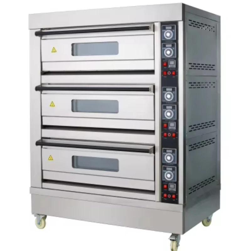 Conventional Pizza Vacuum Universal Machine Triple Oven
