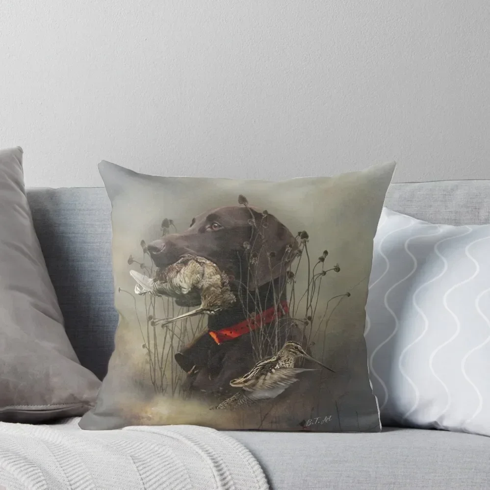 

German Shorthaired Pointer, woodcock hunting Throw Pillow Decorative Cushions For Luxury Sofa Pillow Case pillow