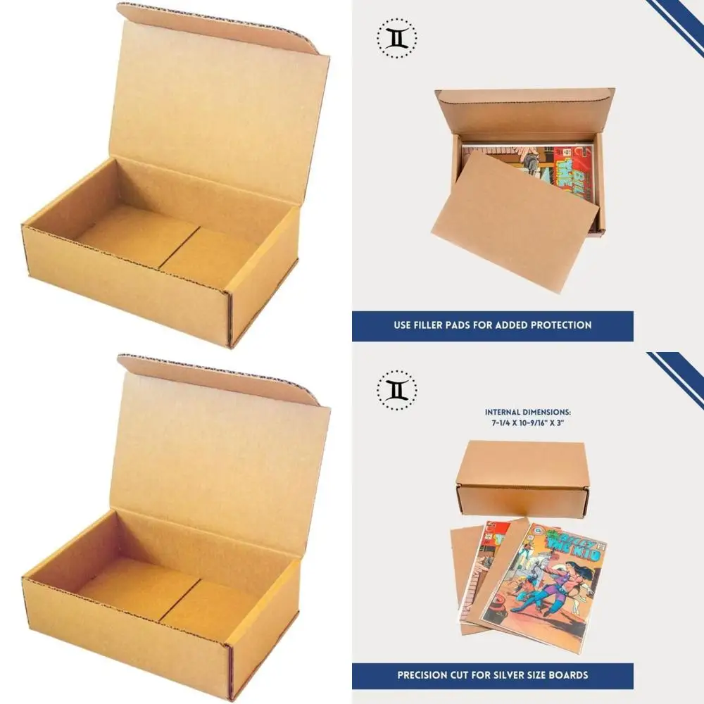 

Массовые почтовые устройства для комиксов — упаковка 50 шт., подходят для комиксов до 35 со стандартными досками, сверхпрочная защита от доставки