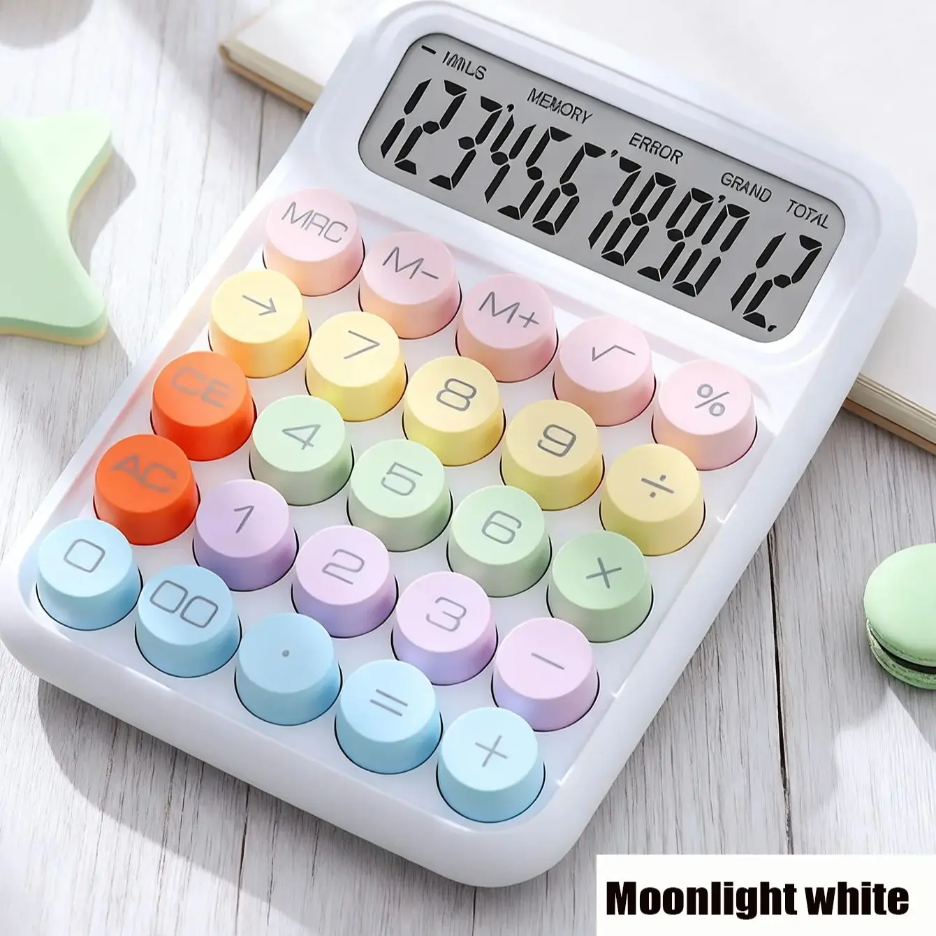 

Dopamine high-value portable calculator | Small fresh and lovely 12-digit display daily calculation is applicable