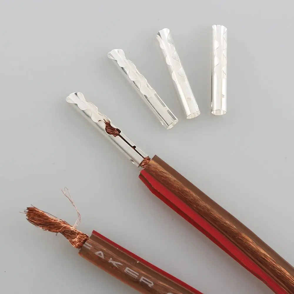 1Pcs 4mm BFA Z-Type Banana Plug Pure Copper Conductor Gold/Silver Plated Gold Silver Plated Terminal Amplifier Connection