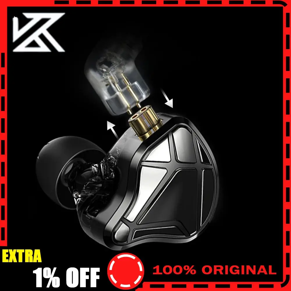 

KZ AXAS Wired Gaming Earphones In-Ear FPS Sound Positioning HiFi With Radar-Level Sound Positioning Mic DSP For PC Mobile Gamer